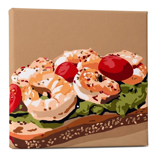 Bruschetta z krewetkami